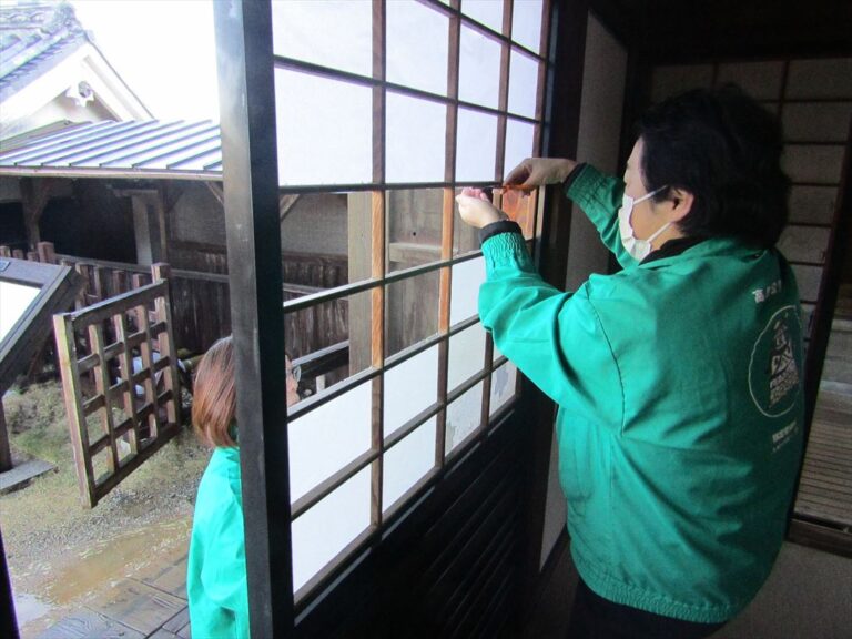 破れた障子の張り替え